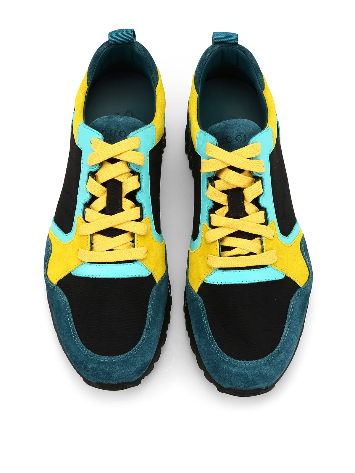 GUCCI TIE-UP COLOR LEISURE SPORTS SHOES