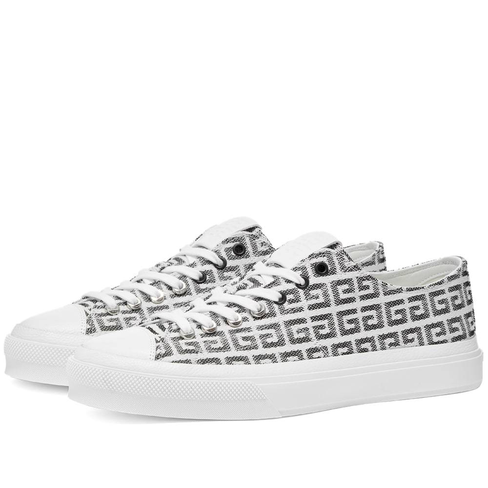 Givenchy City Sneakers In 4g Jacquard In White