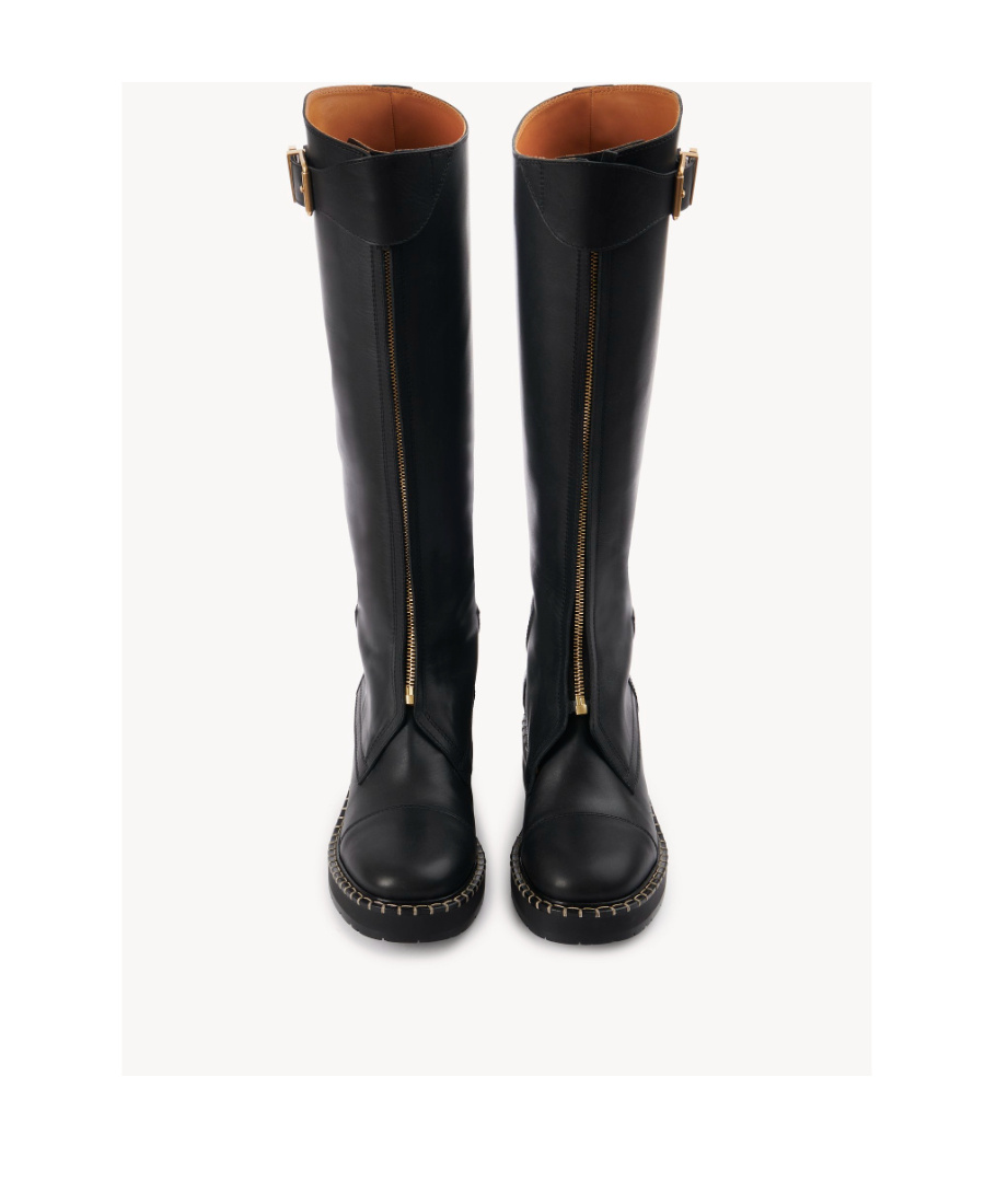 Chloé Black Noua High Boots In Black