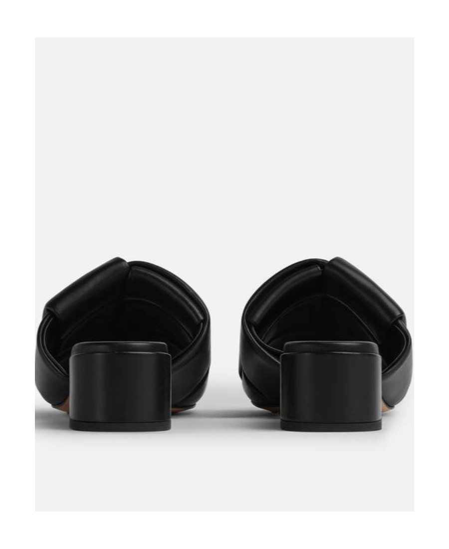 Bottega Veneta Black Patch Mules In Black