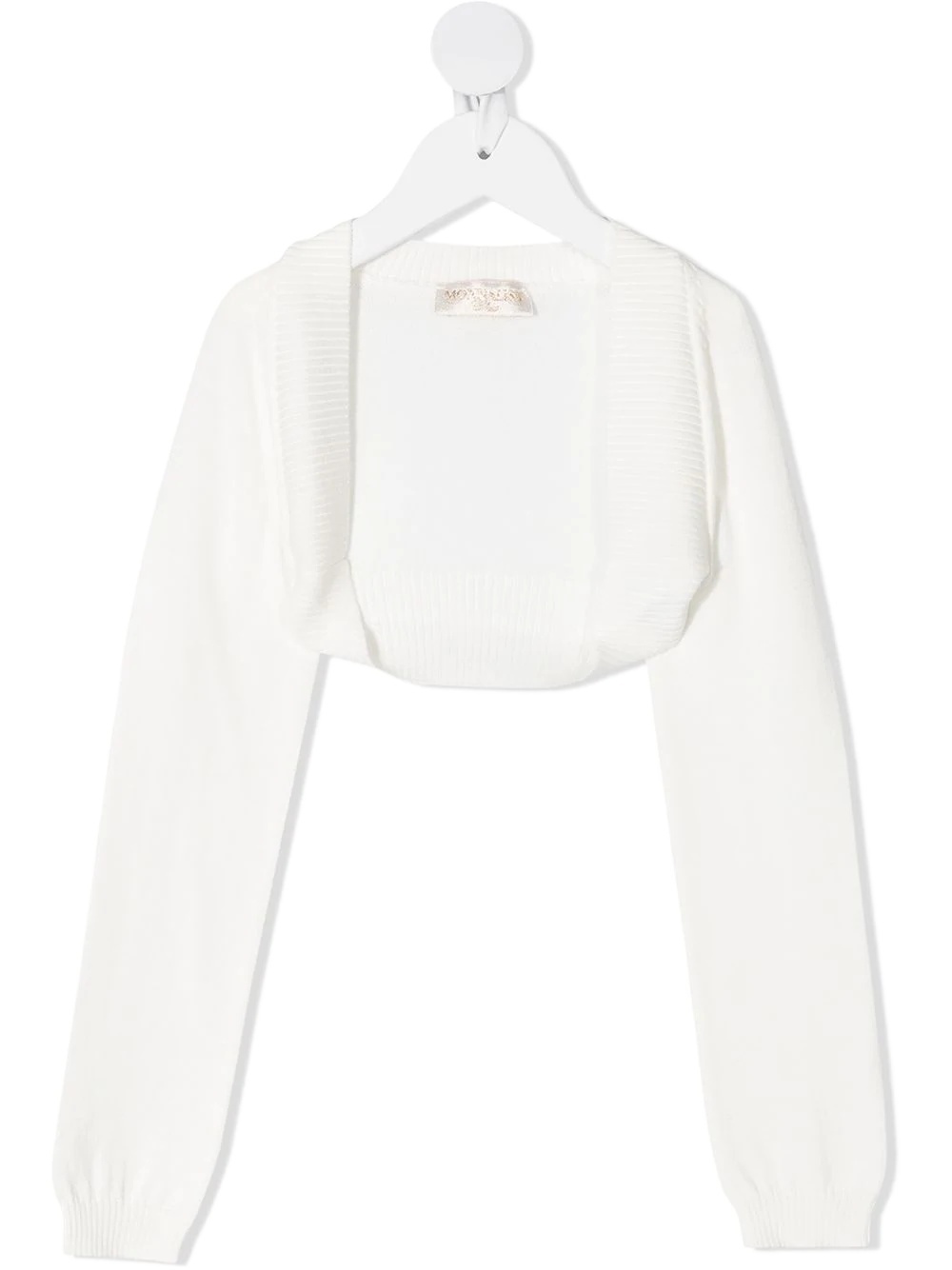 Monnalisa Teen Cropped Bolero In White