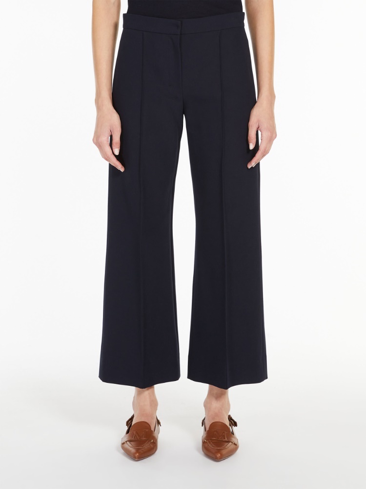 Max Mara Totem Straight Leg Casual Pants In Black