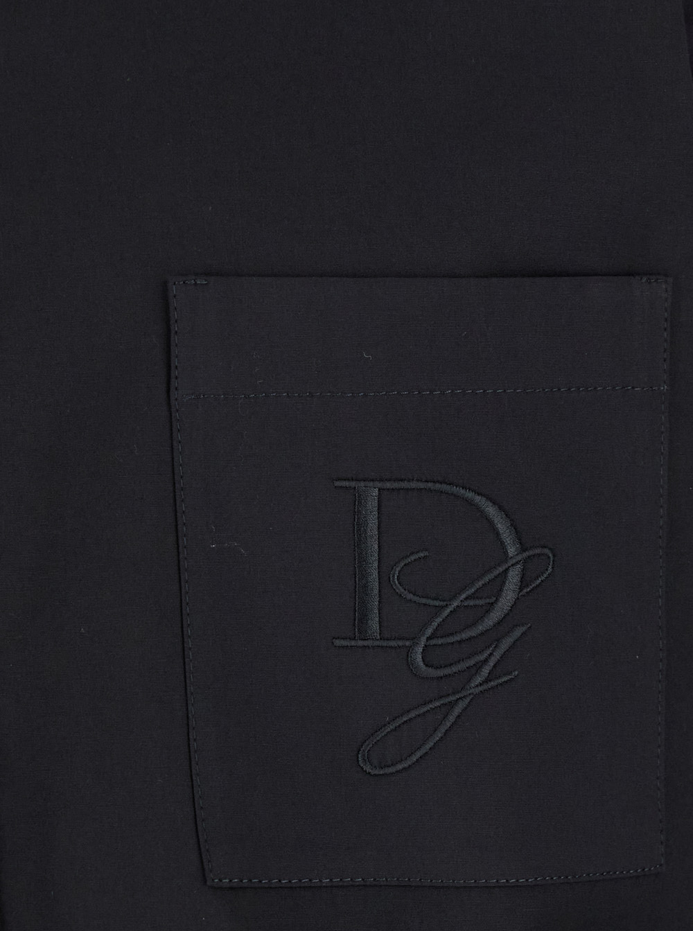 Dolce & Gabbana Black Essential Cotton Shirt In Black