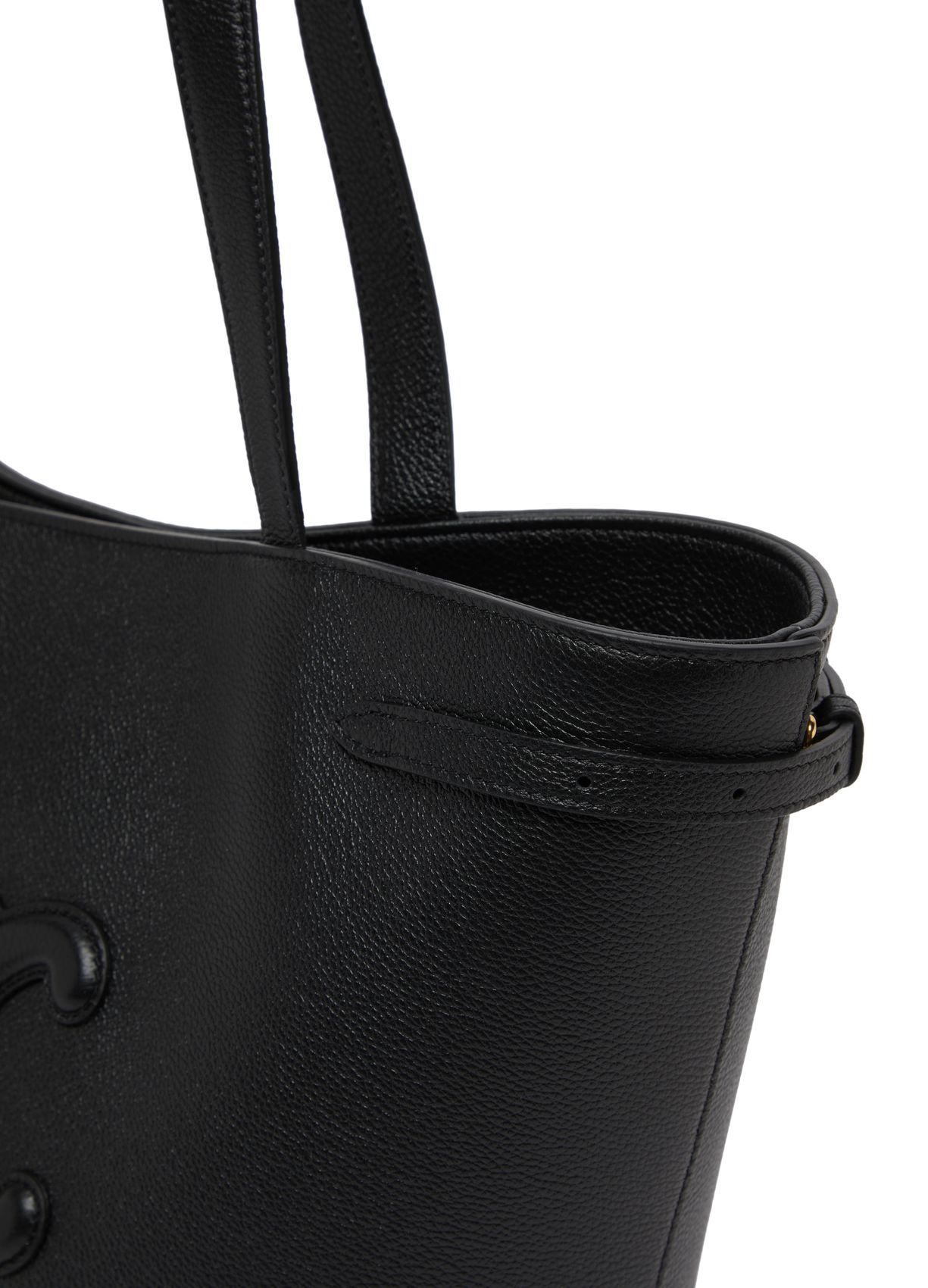 Celine Small Cabas Anas Cuir Shoulder Bag In Black
