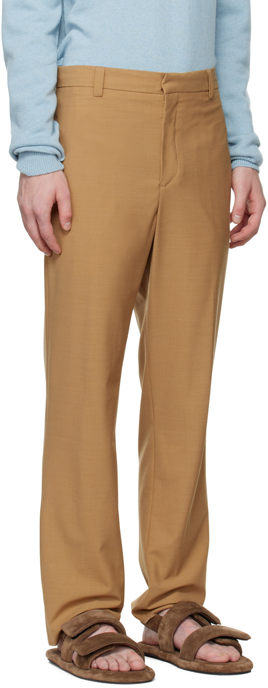 Nanushka Tailored Suit Trousers In Brown