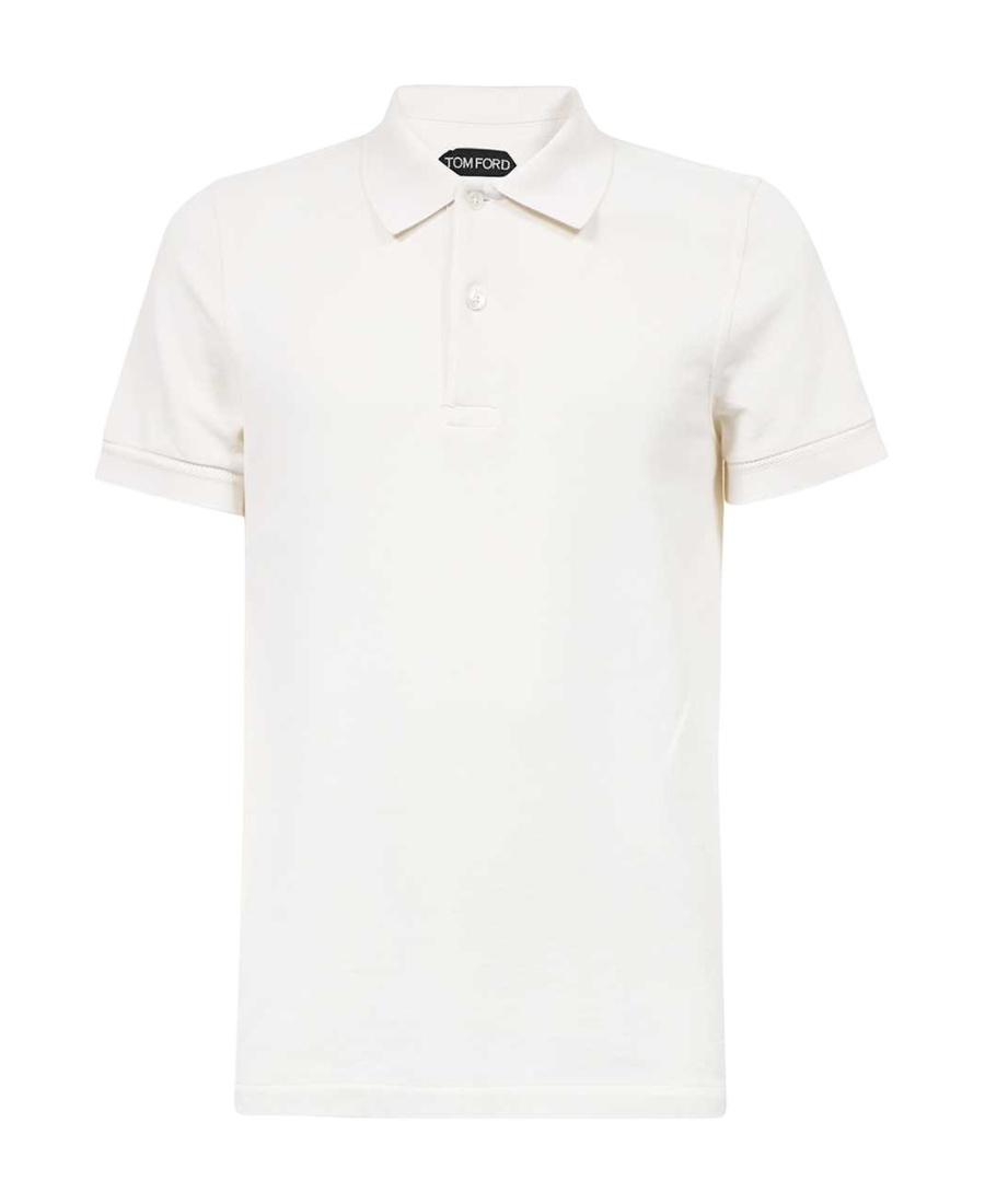 Shop Tom Ford Short-sleeve Polo Shirt In White