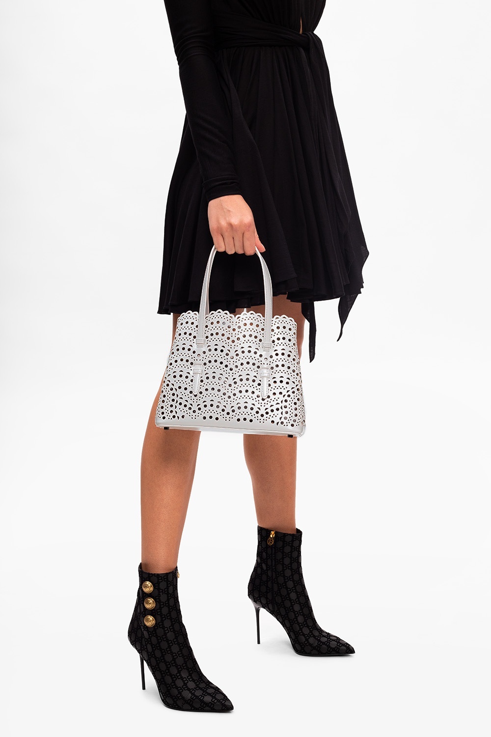 ALAÏA LASER CUT DETAILING TOTE