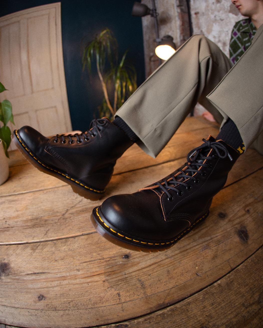 Dr. Martens' 1460 Pascal Combat Boots In Black