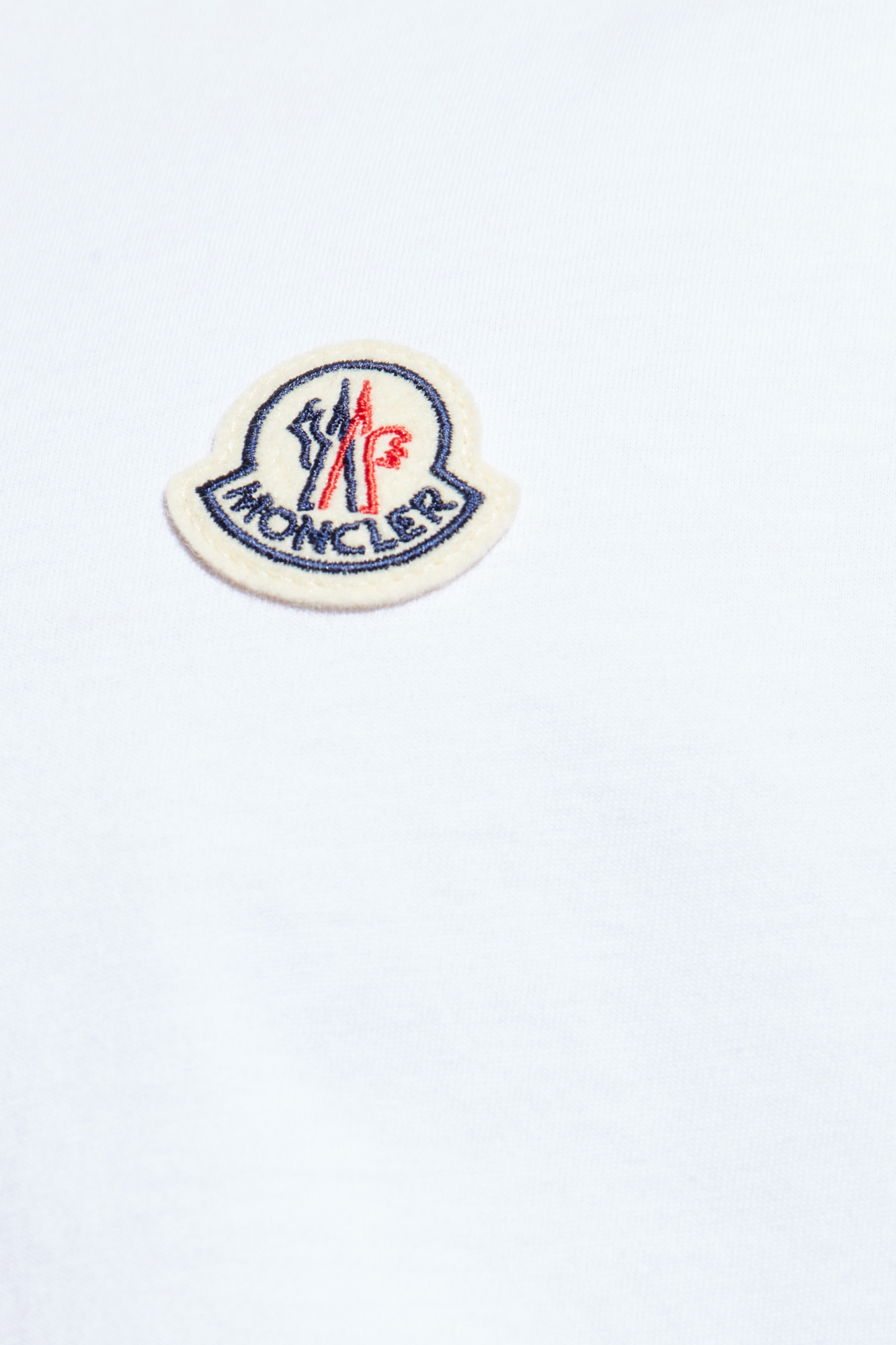 Moncler Set Of 3 Logo Cotton Jersey T-shirts In Multi
