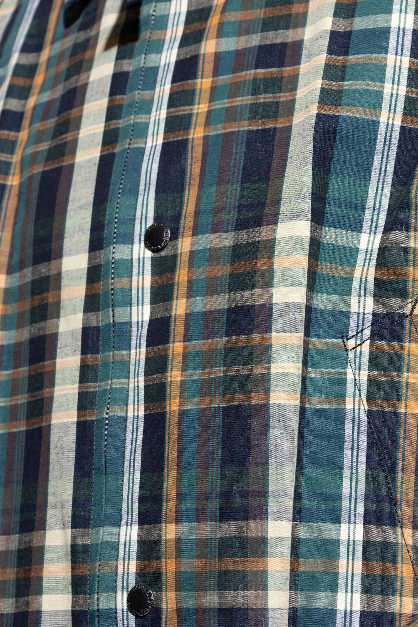 Comme Des Garçons Multicolor Checked Jacket In Black