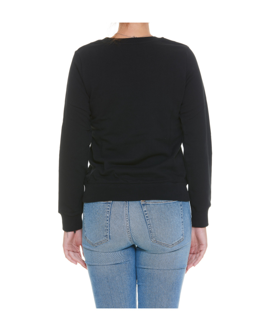 Apc Tina Logo-embroidered Cotton Sweatshirt In Black