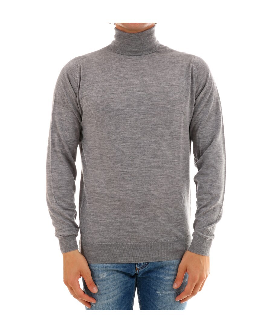 John Smedley High-neck Sweater In Gray