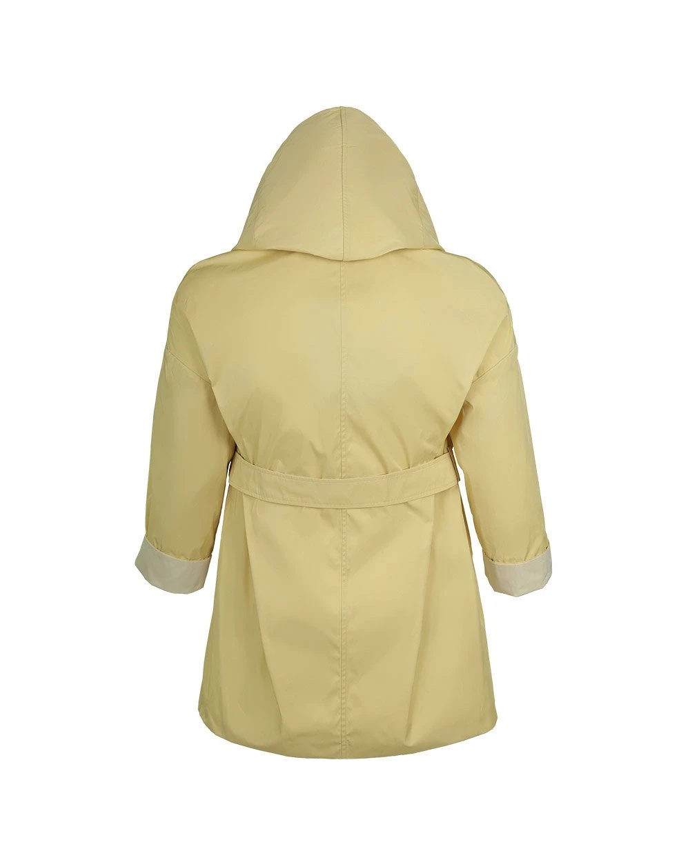 Max Mara Hooded Casual Jacket In Yellow