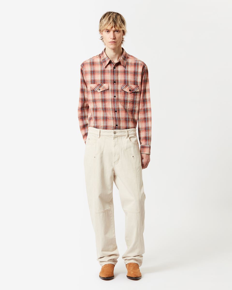 Isabel Marant Jorje-gb Straight Leg Corduroy Pants In White
