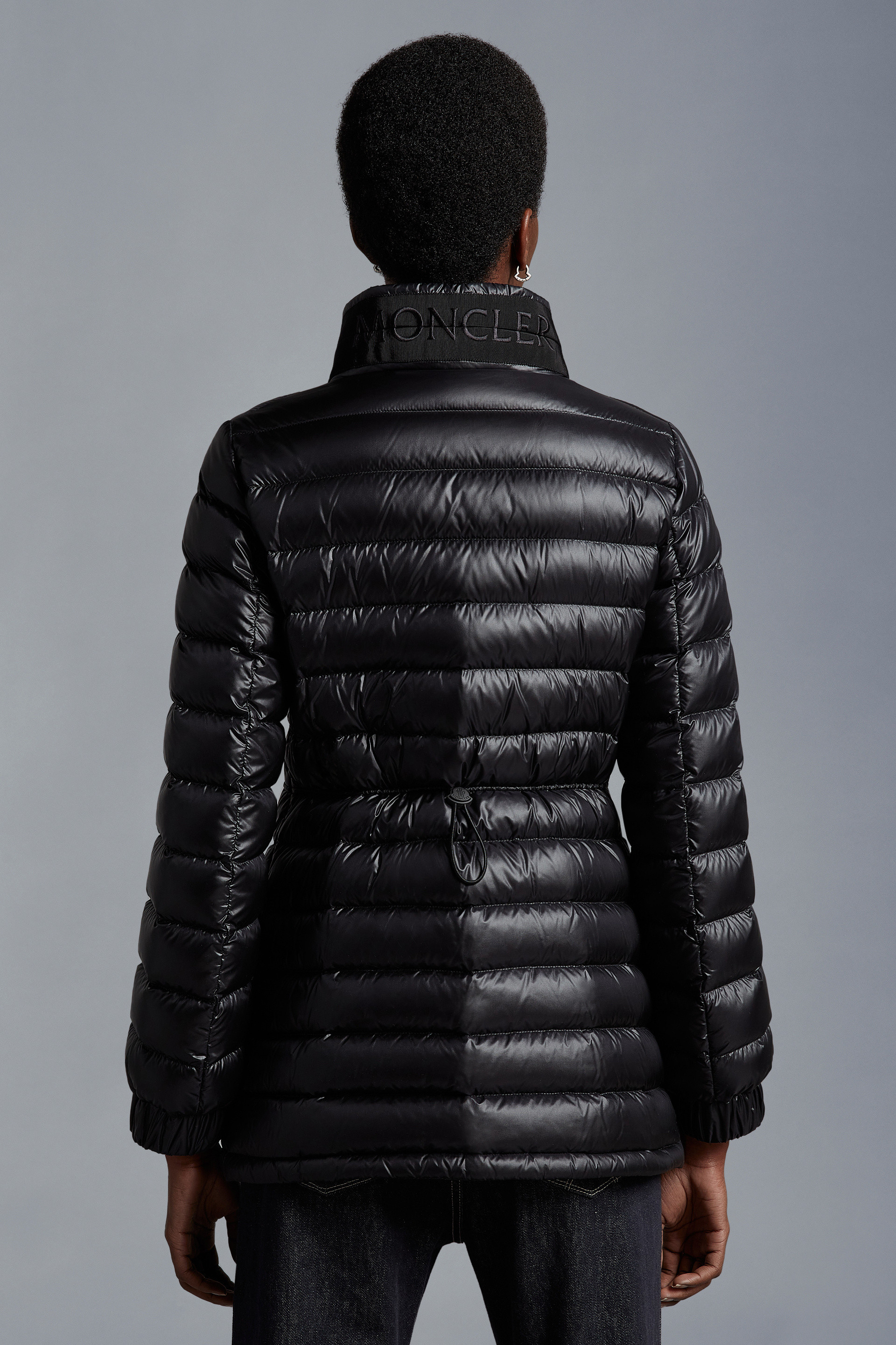 Moncler Black Bady Short Down Jacket In Black