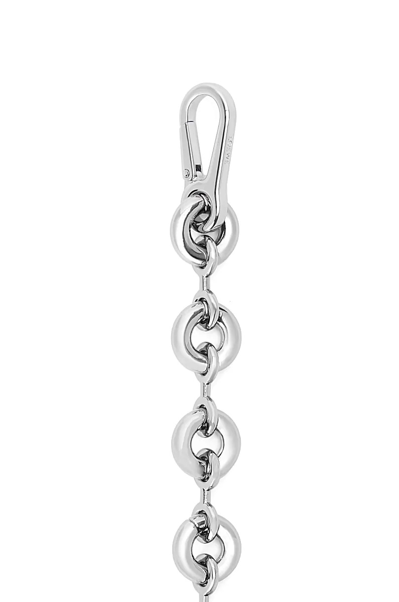 Loewe Circular Detail Shoulder Strap In Silver