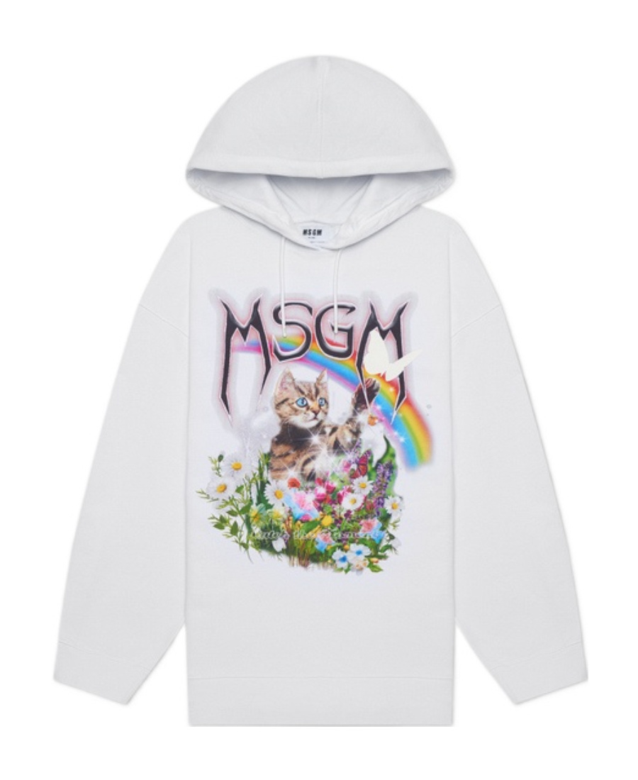 MSGM LOGO HOODED SWEATER