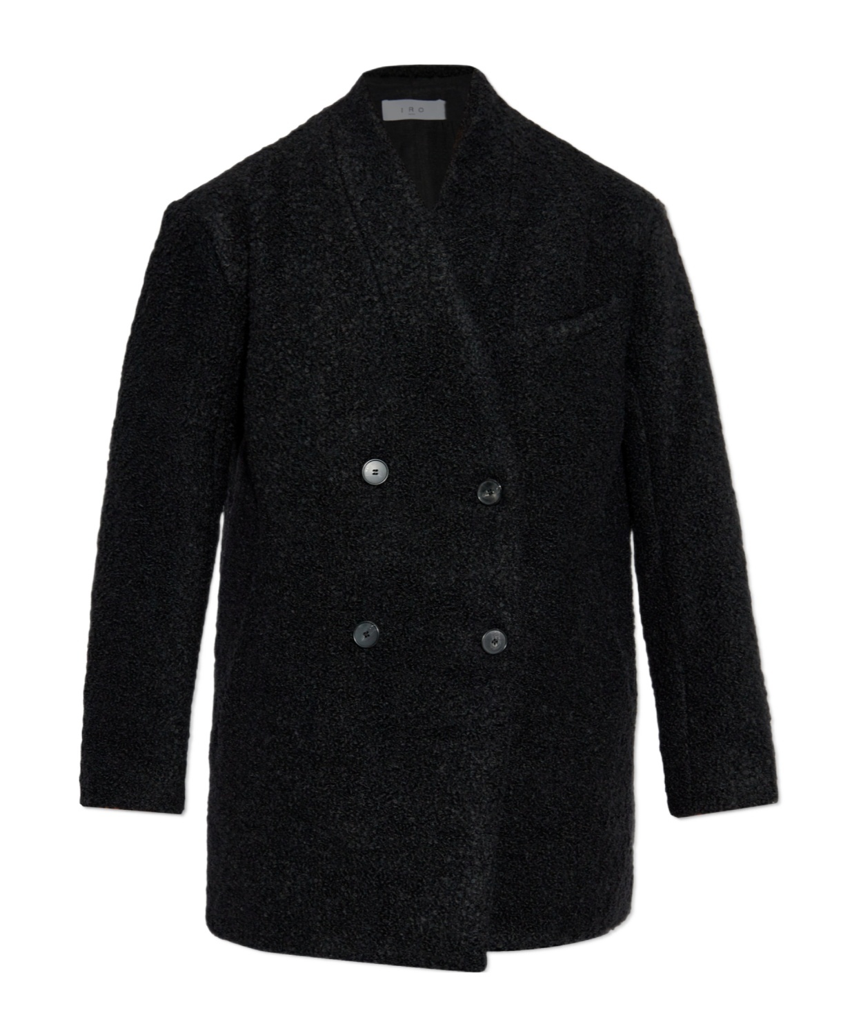 Iro Long-sleeved Coat In Black