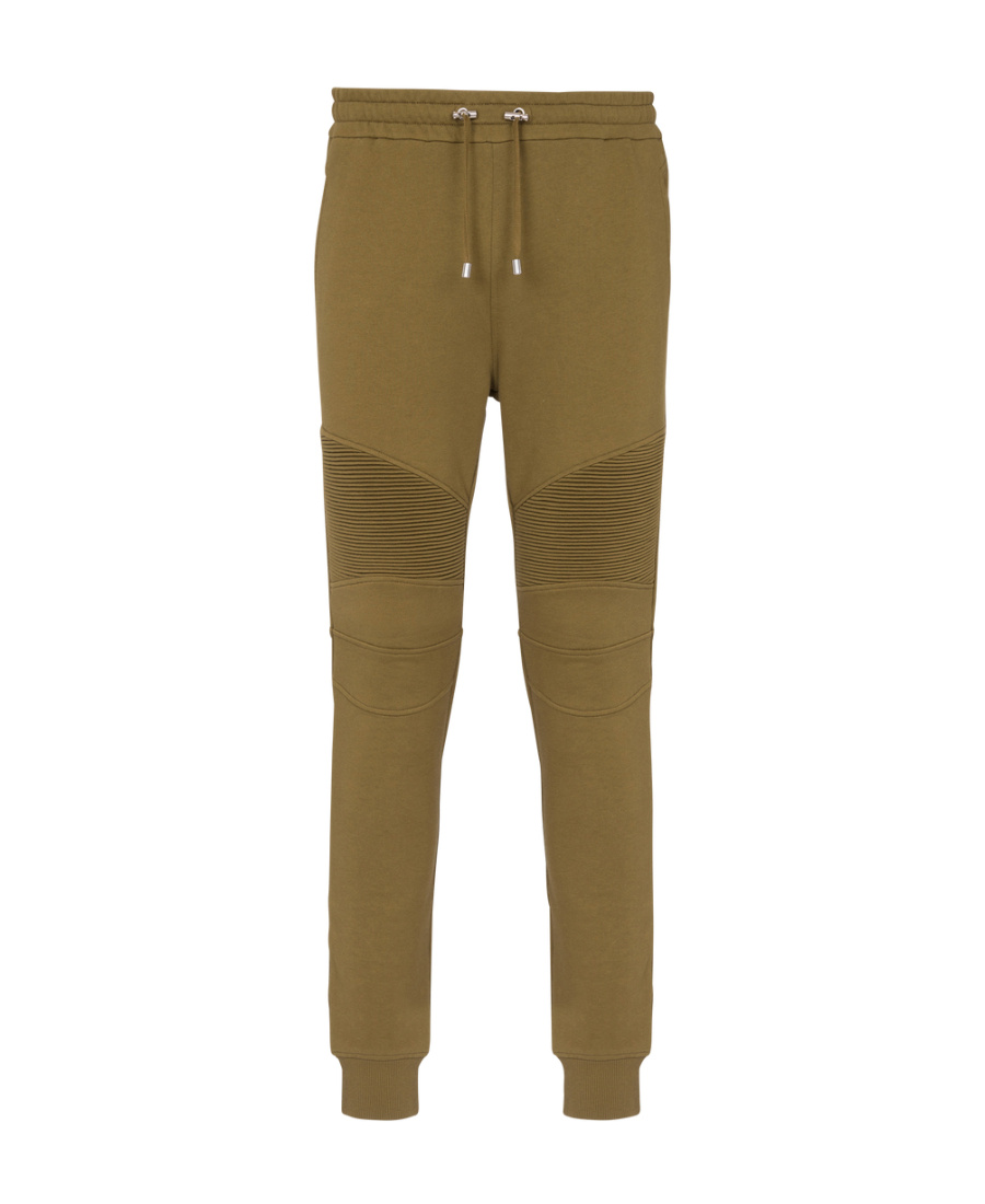 Balmain Logo Printed Cotton Jogging Bottoms