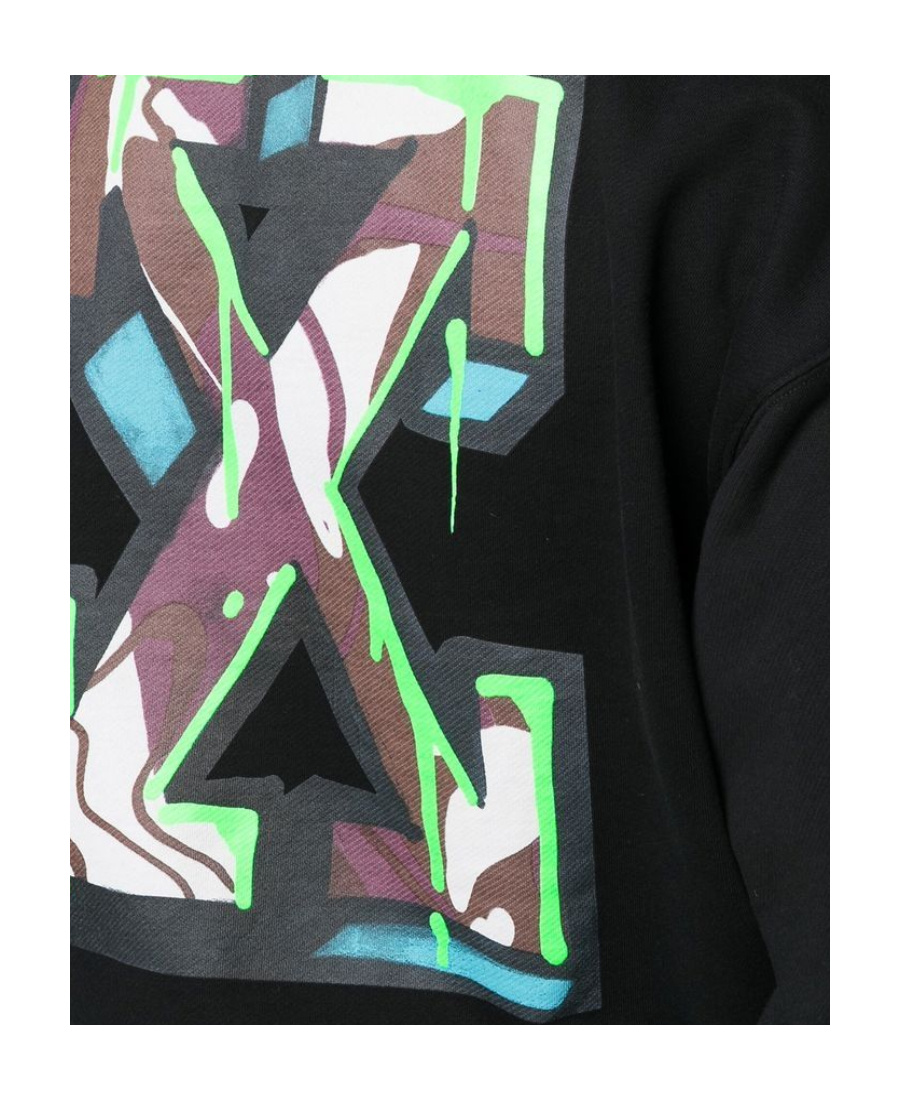 Off-white Arrows-motif Long-sleeve Sweatshirt In Black