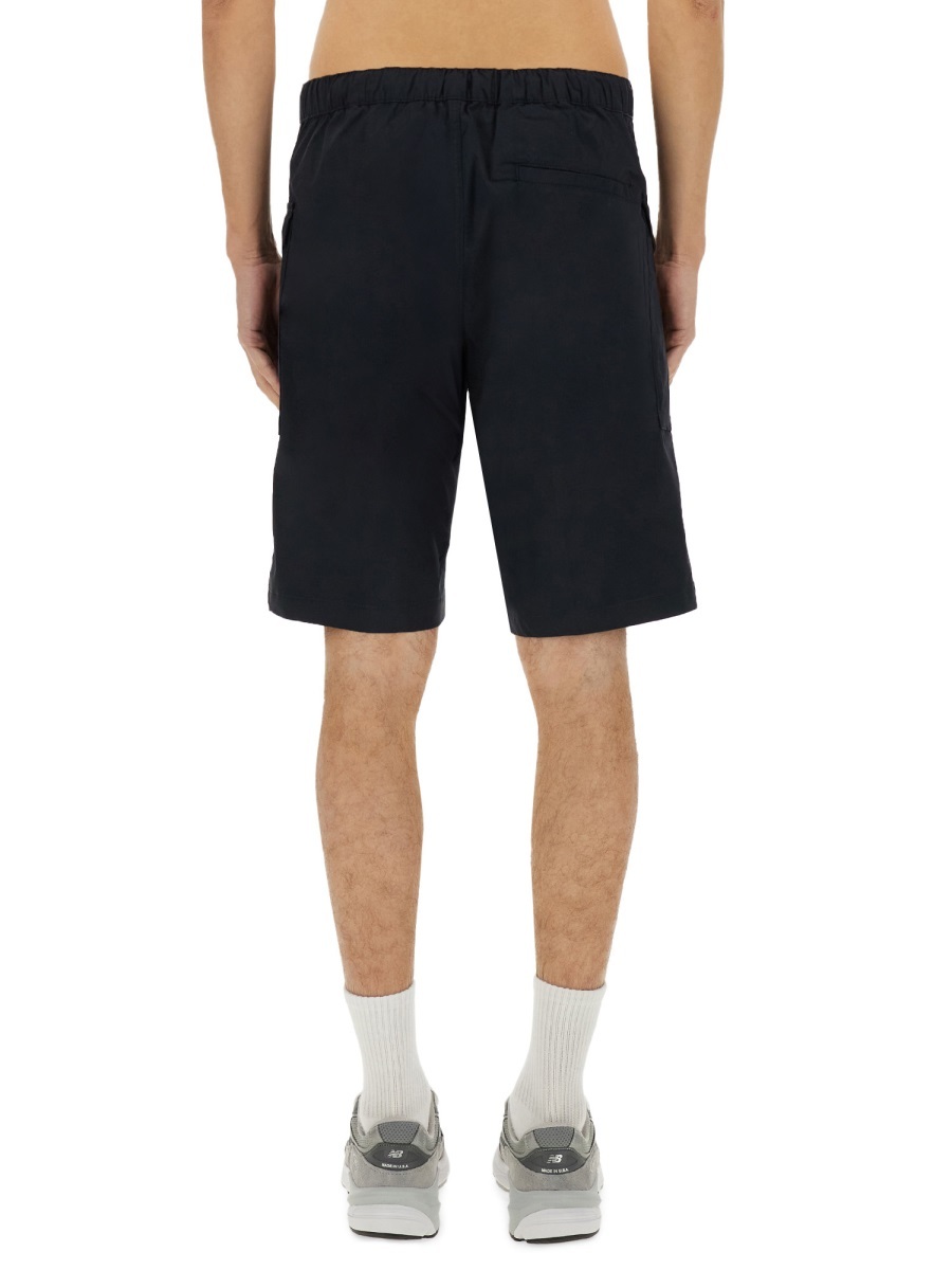 Shop Aspesi Lou Bis Poplin Pocket Shorts