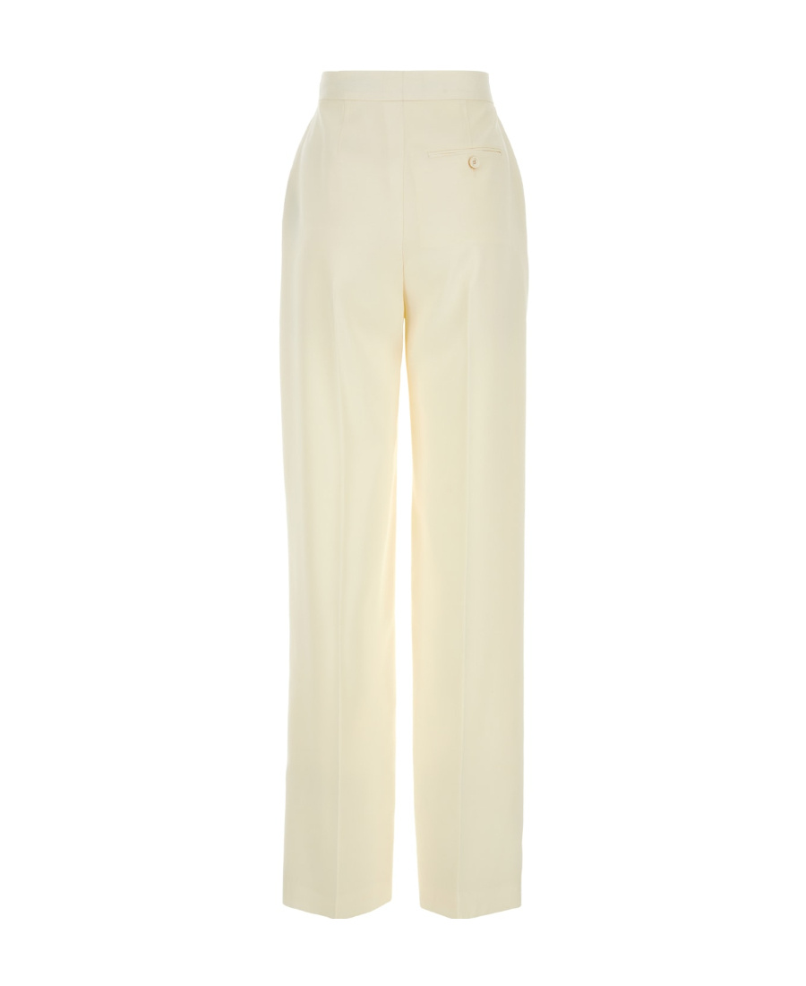 Alexander Mcqueen High-waisted Tailored Trousers In Nude