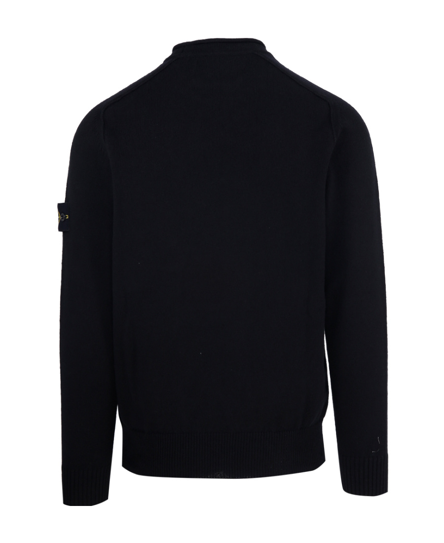 Shop Stone Island Round Neck Sweater In Black