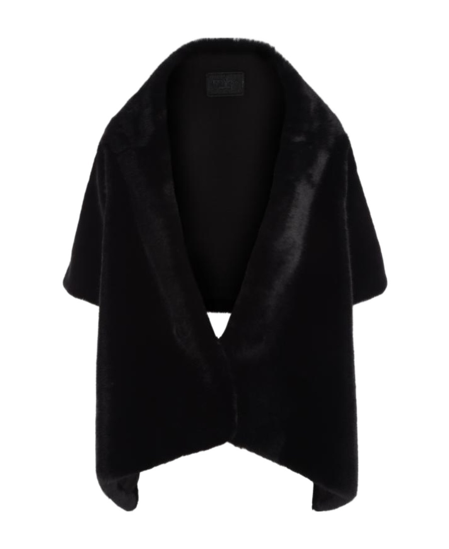 Prada Pull-on Short-sleeve Jacket In Black