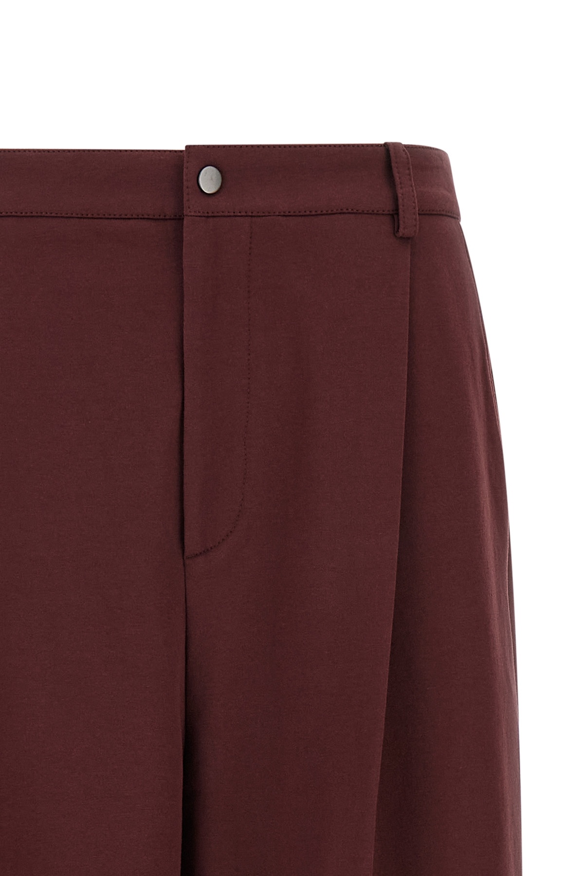 Brunello Cucinelli Joggers With Elastic Waistband And Pockets In Brown