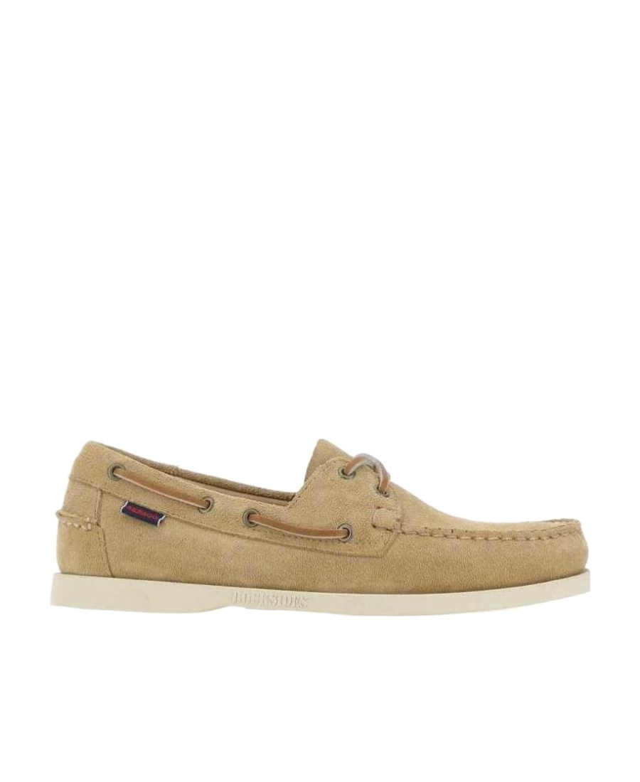 Sebago Portland Loafers In Suede Texture In Nude