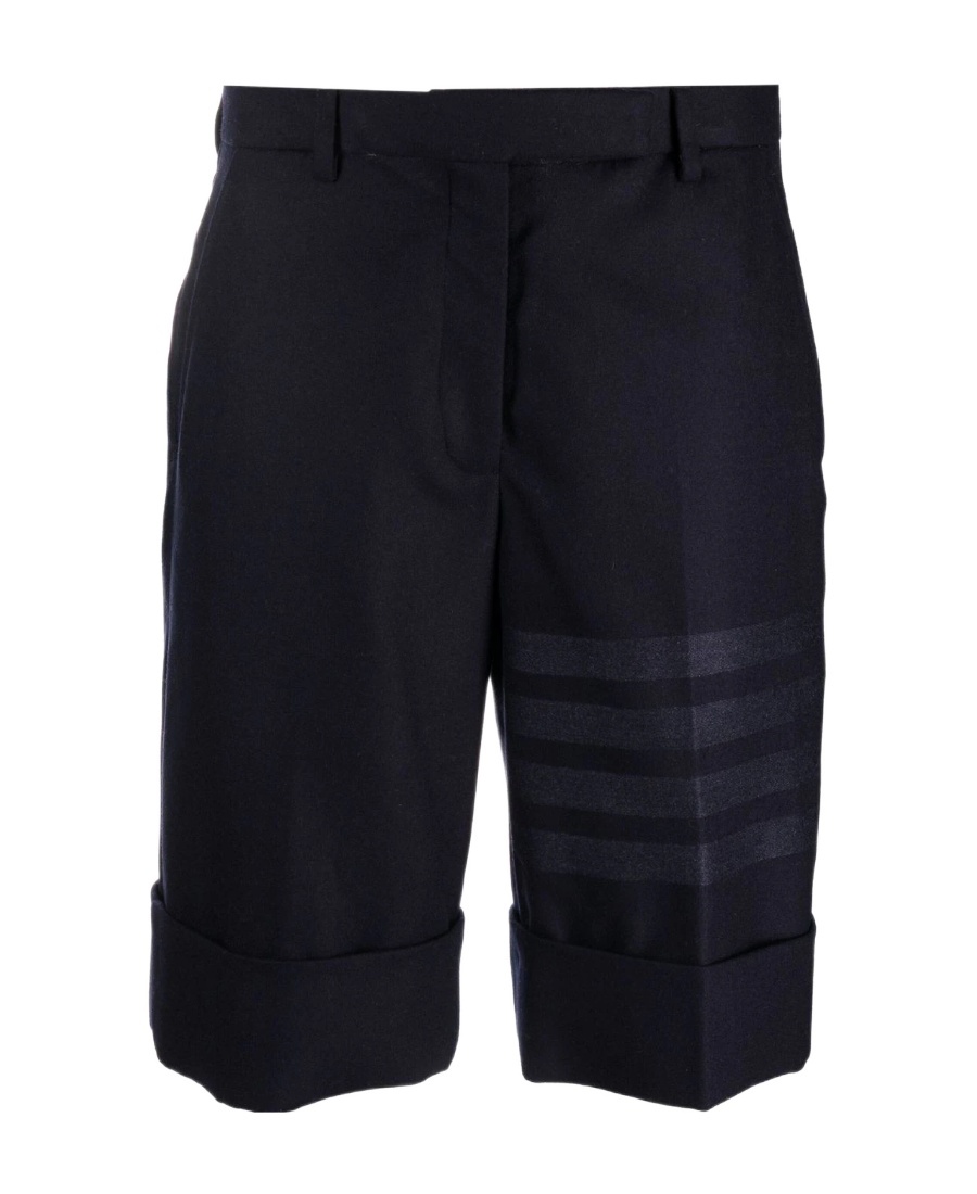 Thom Browne Side-stripe Tailored Shorts In Black