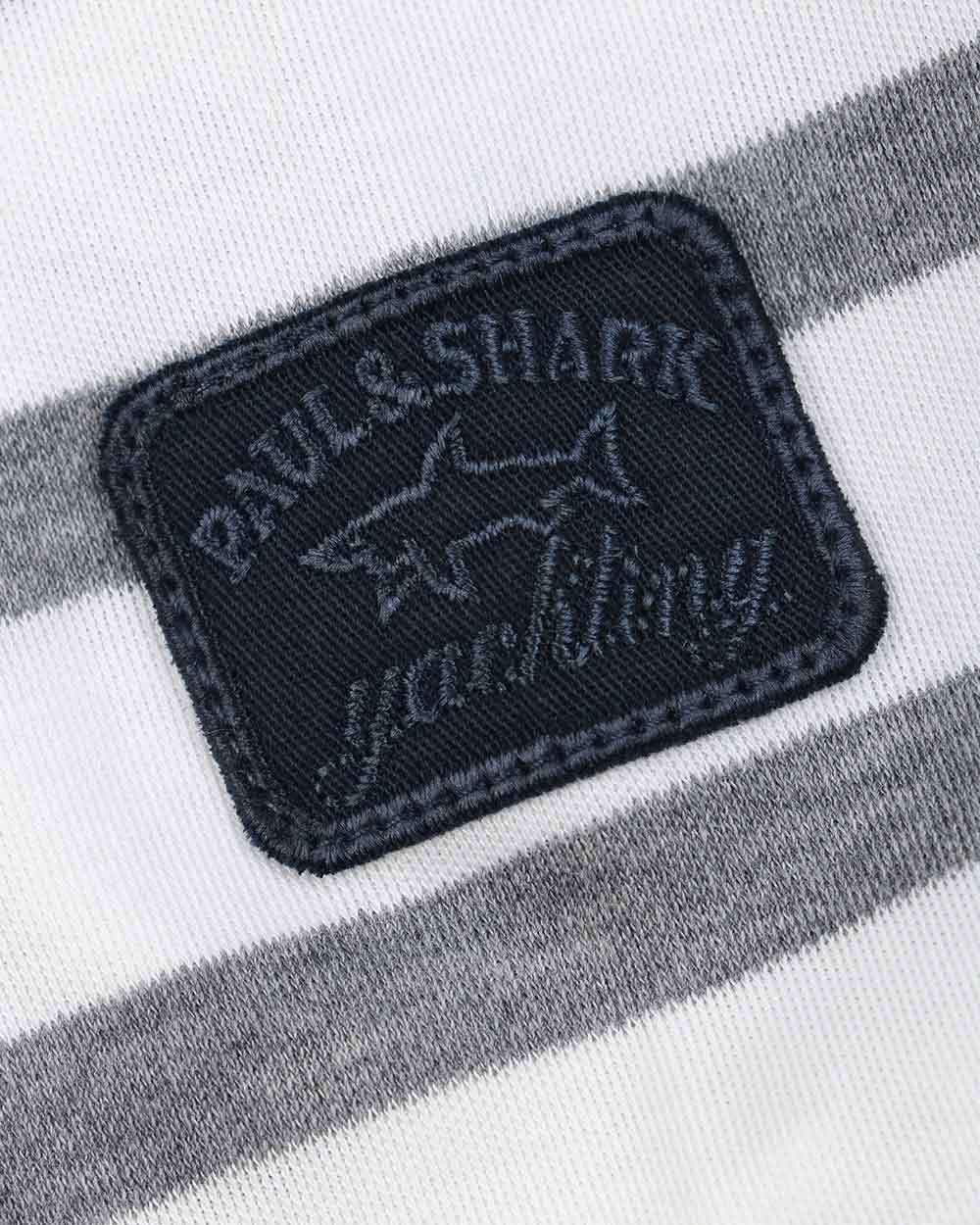 Shop Paul & Shark Logo Long-sleeved T-shirt In White