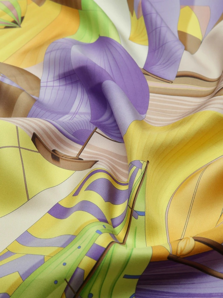 Ferragamo Sailing Printed Scarf In Multicolor