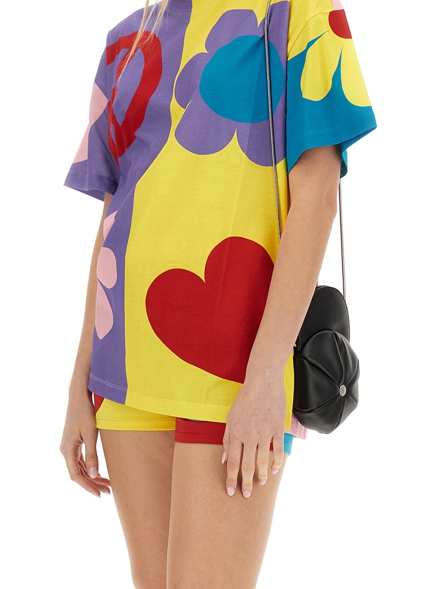 Moschino Short-sleeved T-shirt In Purple