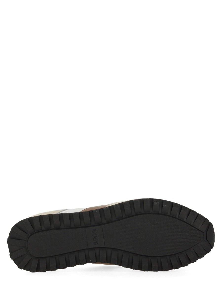Hugo Boss Lace-up Low-top Casual Shoes In Multi