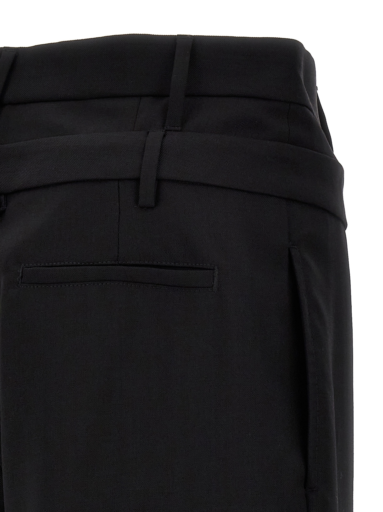 AMBUSH AMBUSH DOUBLE BELTED WIDE-LEG TROUSERS