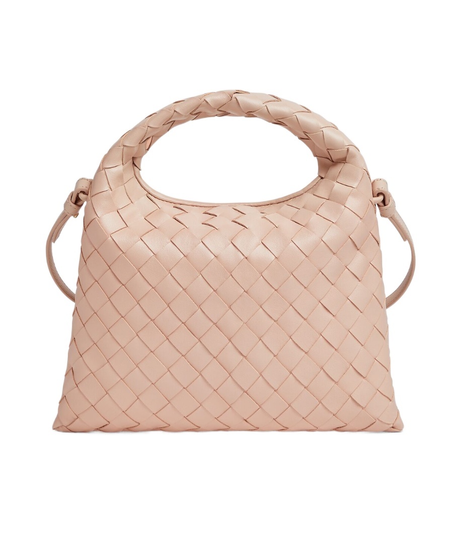 Bottega Veneta Mini Hop Handbag In Nude