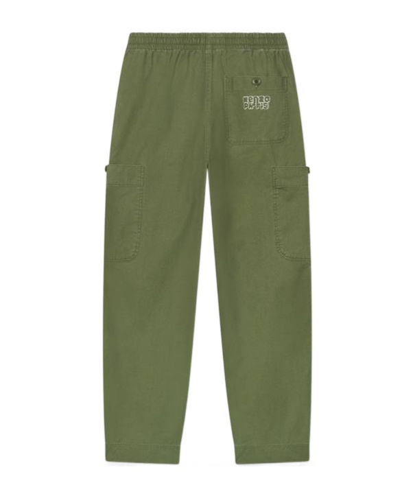 Kenzo ' Elephant Logo' Embroidered Cargo Jogpants In Coated Cotton