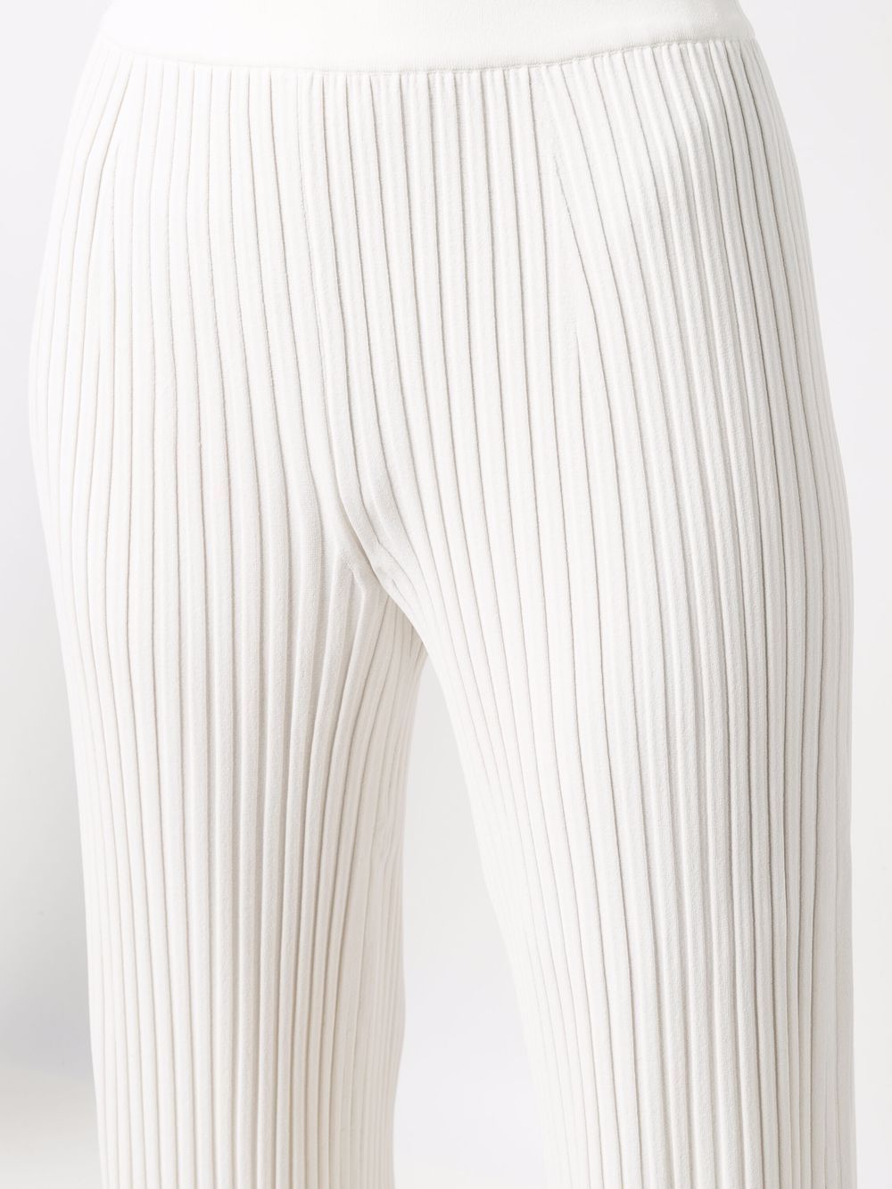 Mrz Elastic Waist Casual Pants In White