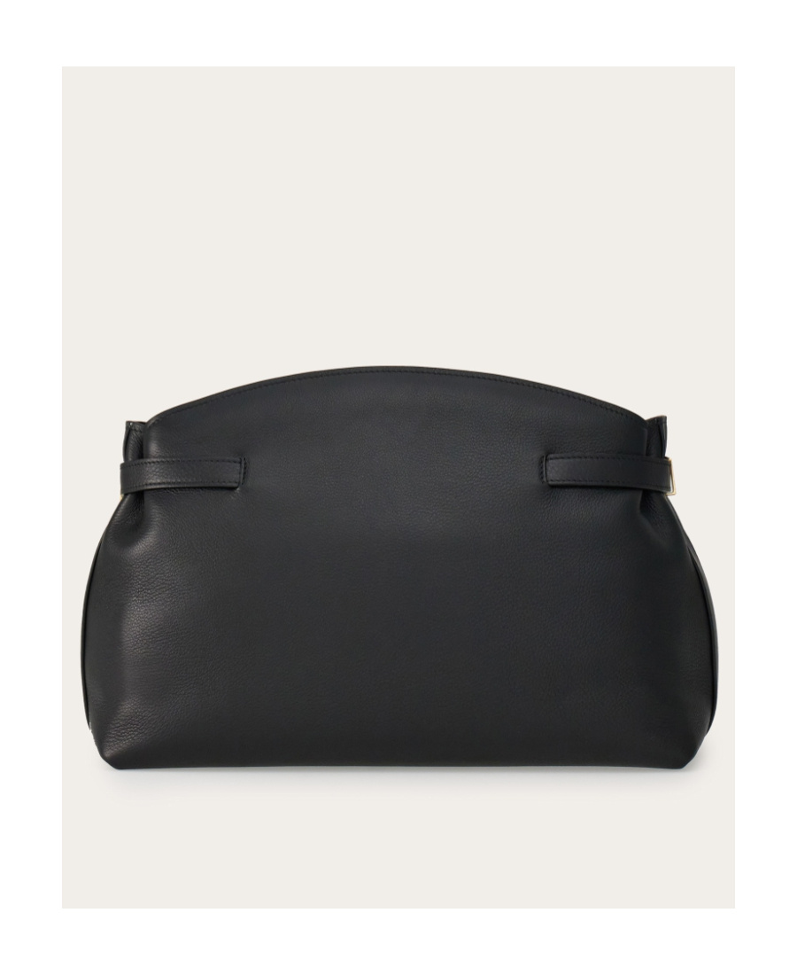 Ferragamo Hug Shoulder Bag In Black