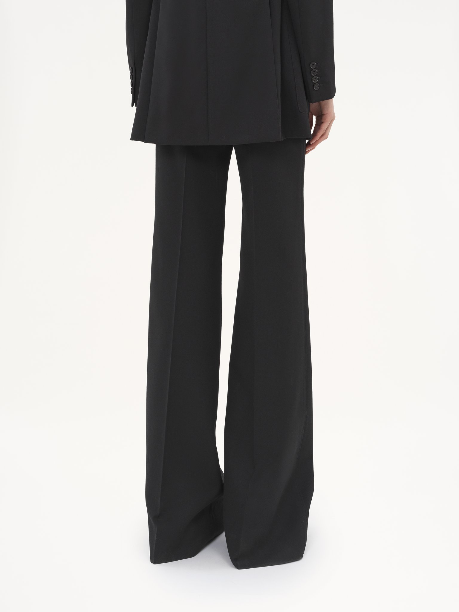 Chloé Women Wool Flare Pants In Blue