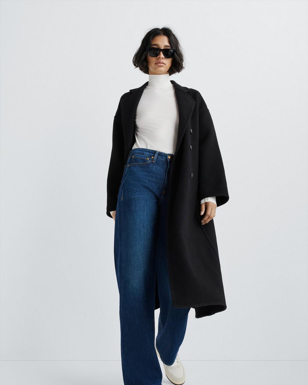 Rag & Bone Mid-rise Wide-leg Jeans In Blue