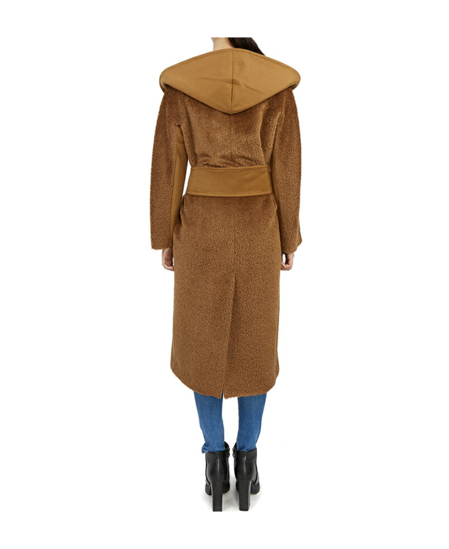 Max Mara Belt Coat In Brown