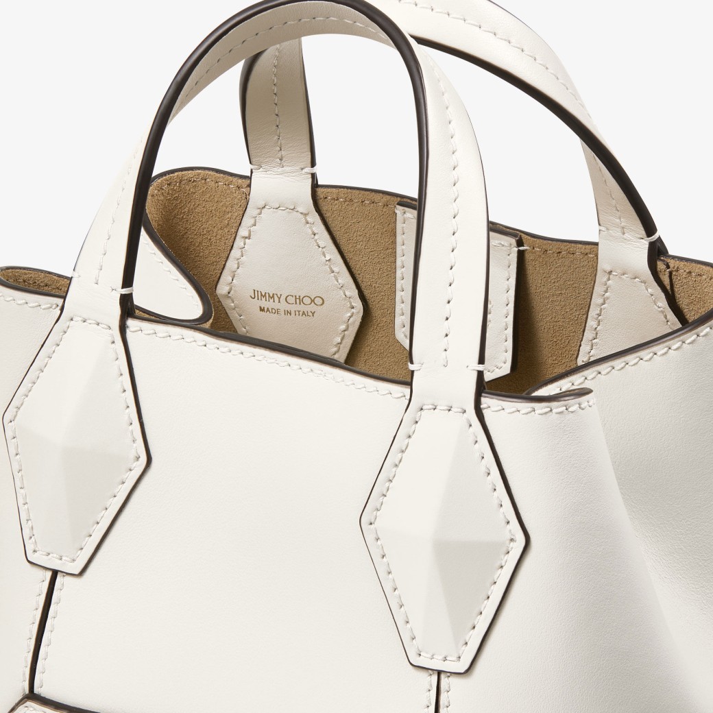 Jimmy Choo Diamond Tote Xs In White
