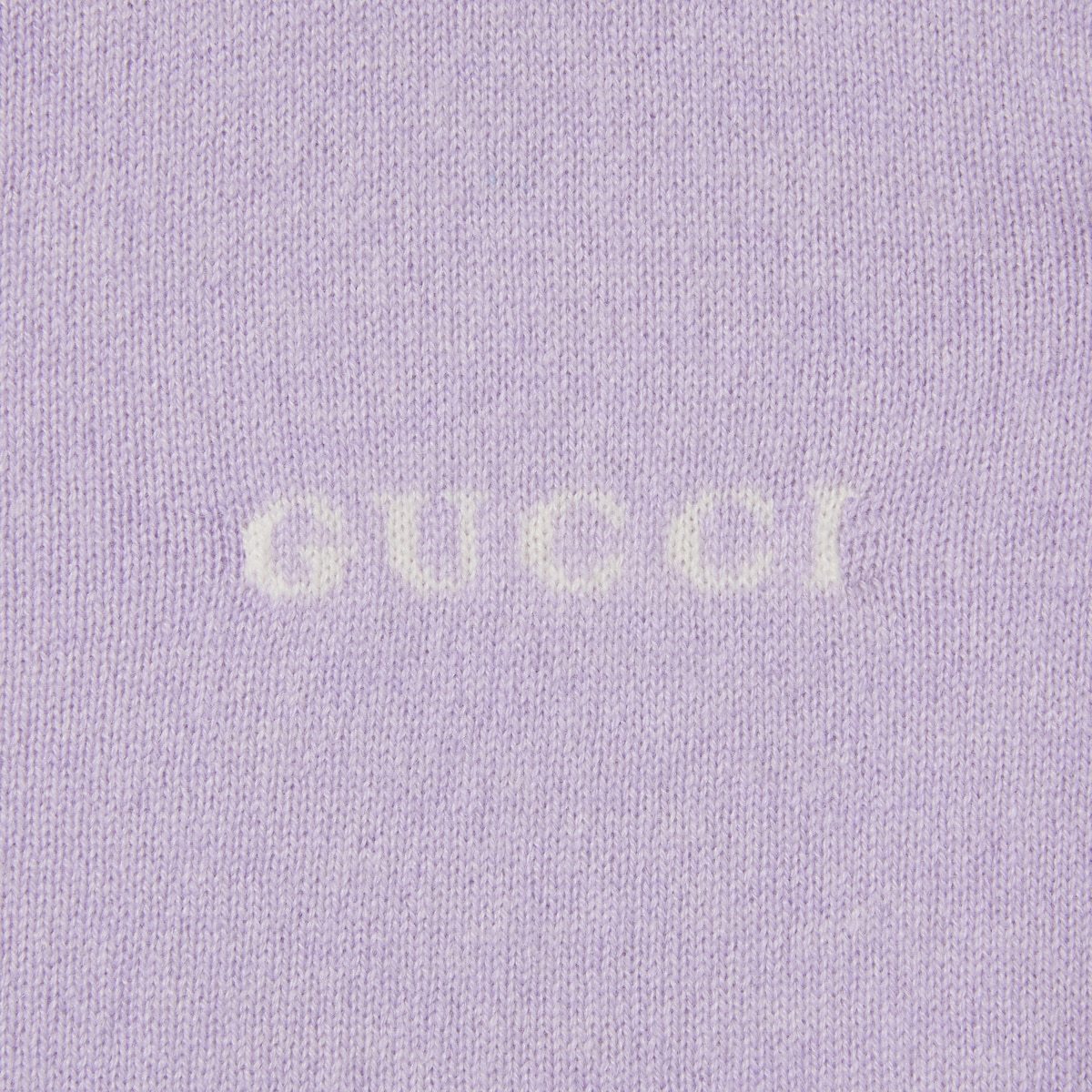 Gucci Cashmere Sweater With Intarsia In Purple