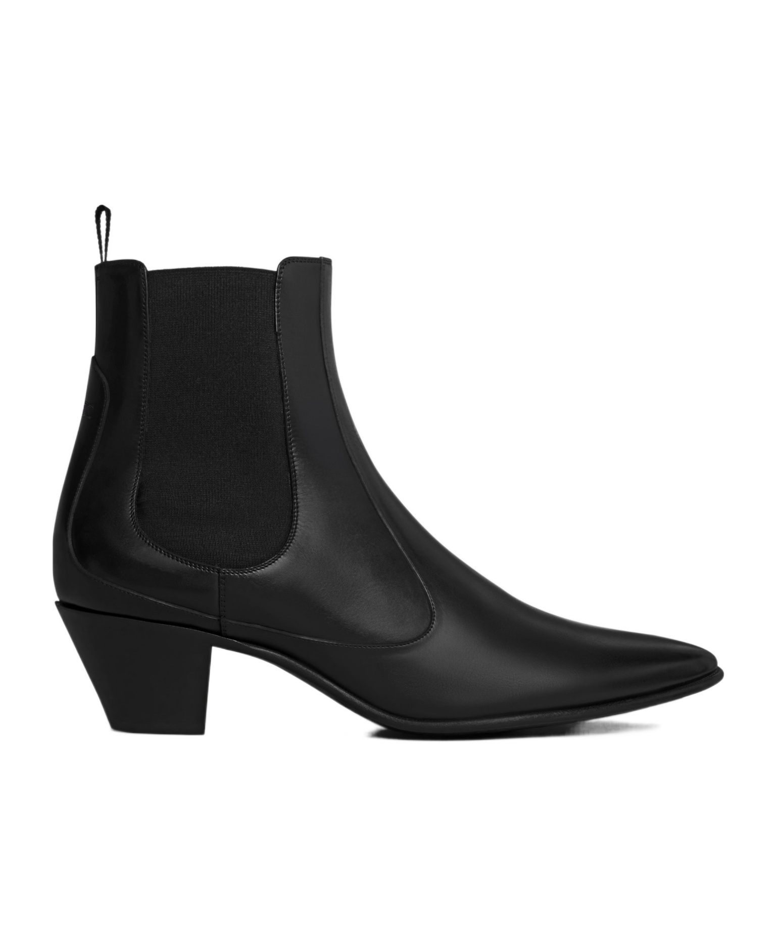 Celine Hector Pointed Chelsea Ankle Boots In Black
