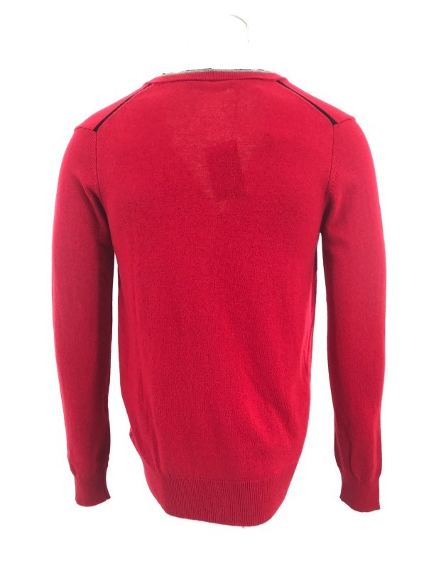 Moschino Long-sleeved Sweater In Red