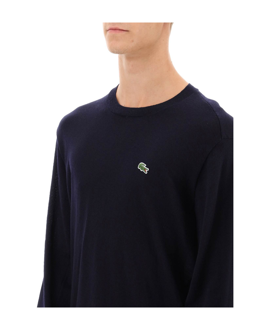 Comme Des Garçons Asymmetric Hem Wool Jumper In Black