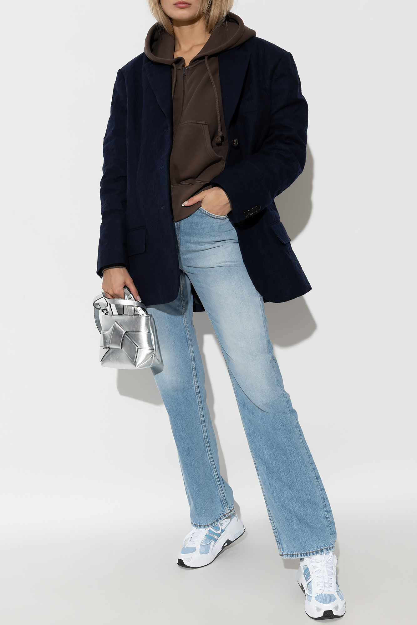 Acne Studios Single-breasted Suit Jacket In Blue