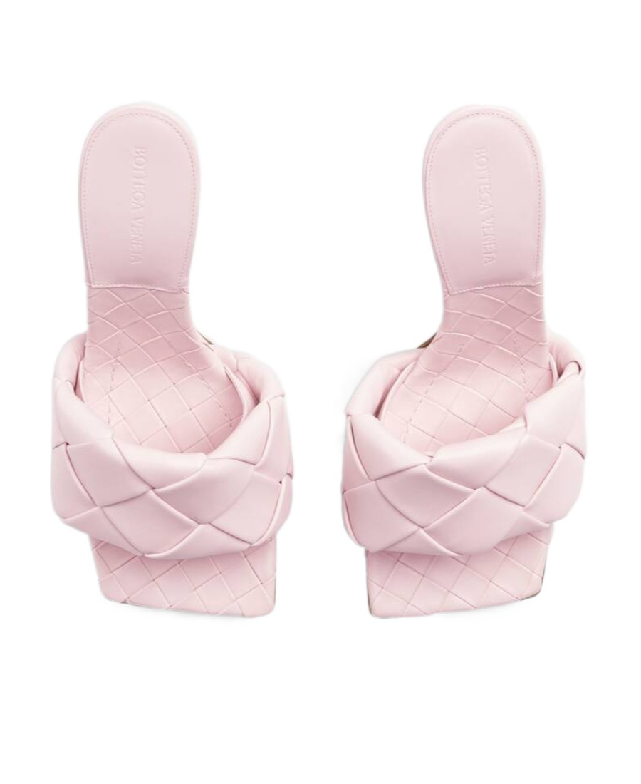Bottega Veneta Lido 90mm Leather Mules In Pink